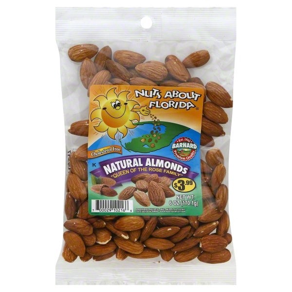 slide 1 of 3, Nuts About Florida Almonds 6 oz, 6 oz