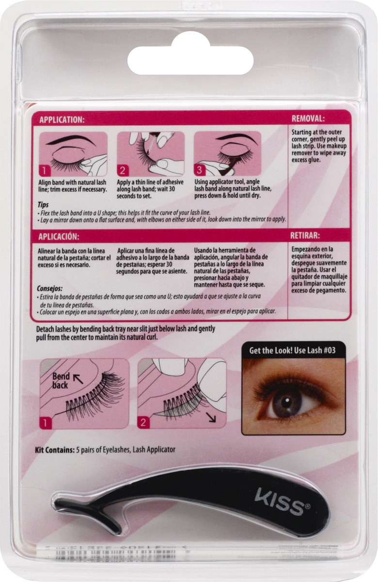 slide 3 of 9, KISS Ever EZ Lashes - Multipack 03, 1 ct