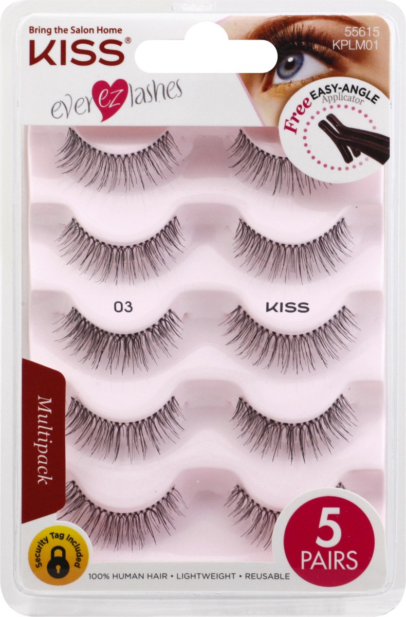 slide 4 of 9, KISS Ever EZ Lashes - Multipack 03, 1 ct