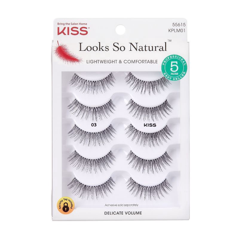 slide 1 of 9, KISS Ever EZ Lashes - Multipack 03, 1 ct