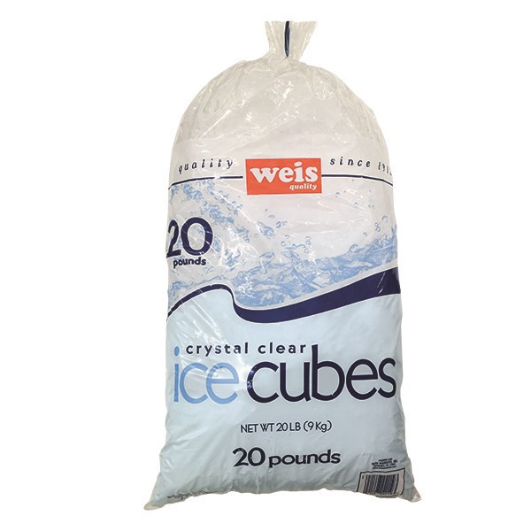slide 1 of 1, Weis Quality Ice Cubes, 20 lb