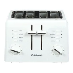 Cuisinart White Compact Cool-Touch 4-Slice Toaster