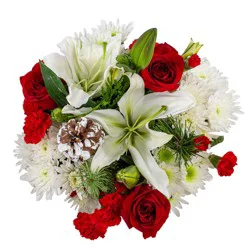 Holiday Wishes Flower Bouquet