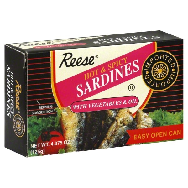 slide 1 of 1, Reese Hot And Spicy Sardines, 4.375 oz