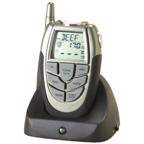 slide 1 of 1, Grand Gourmet BBQ Remote Thermometer With Probe, 1 ct