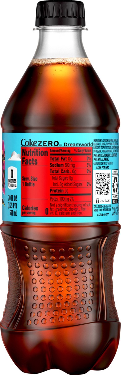 slide 3 of 7, Coca-Cola Zero Sugar Dreamworld Bottle, 20 fl oz, 20 fl oz