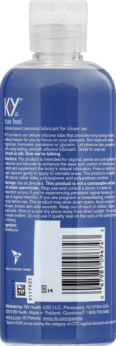 slide 7 of 12, K-Y True Feel Deluxe Silky Personal Lubricant 8.45 oz, 8.45 oz