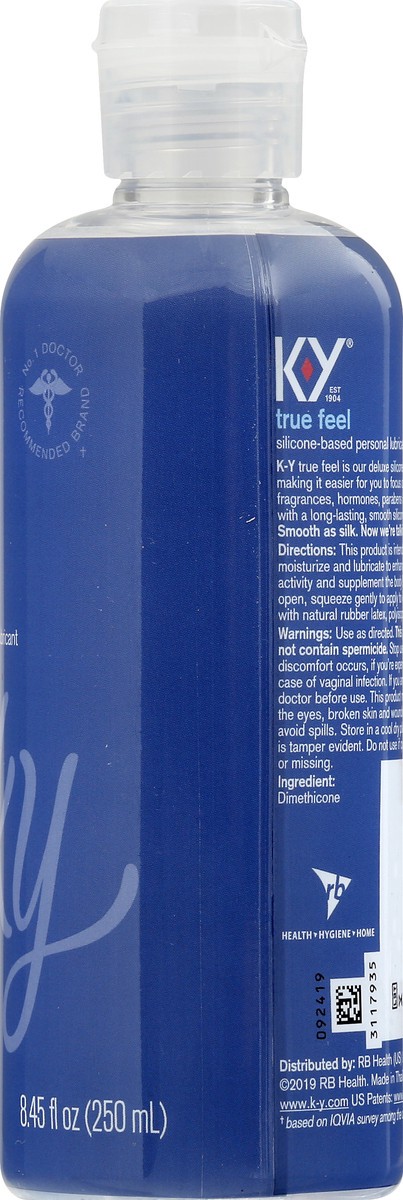 slide 11 of 12, K-Y True Feel Deluxe Silky Personal Lubricant 8.45 oz, 8.45 oz