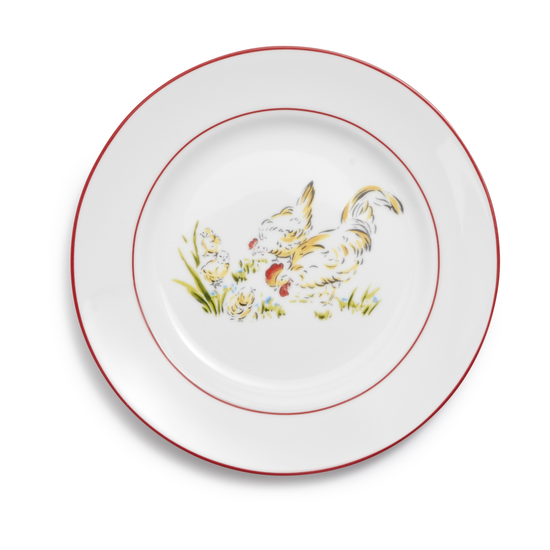 slide 1 of 1, Sur La Table Farmhouse Rooster Salad Plate, 1 ct