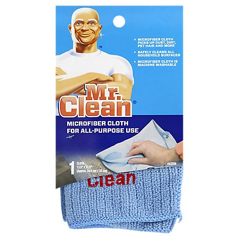 slide 1 of 1, Mr. Clean Cloth Microfiber, 1 ct