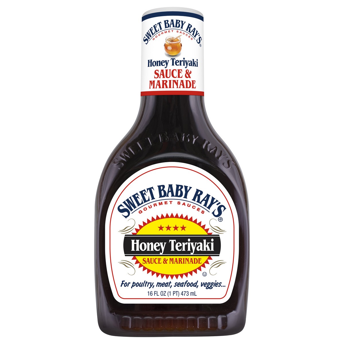 slide 1 of 13, Sweet Baby Ray's Honey Teriyaki Sauce & Marinade 16 oz, 16 oz