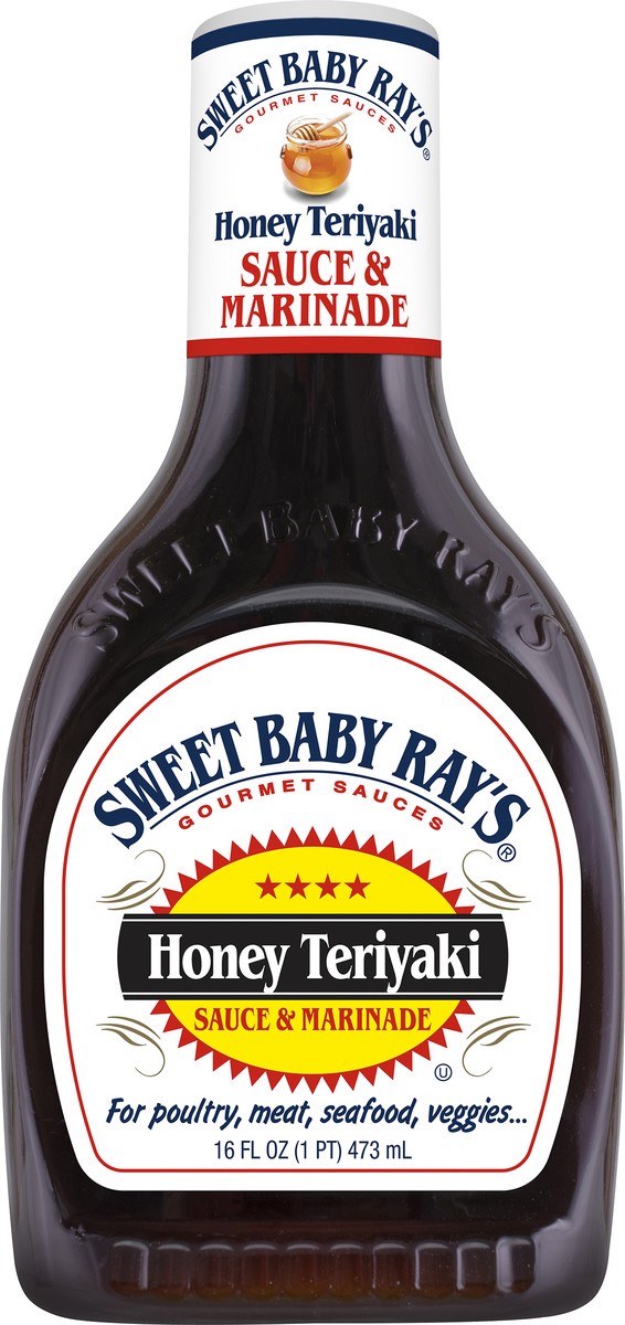 slide 1 of 13, Sweet Baby Ray's Honey Teriyaki Sauce & Marinade 16 oz, 16 oz