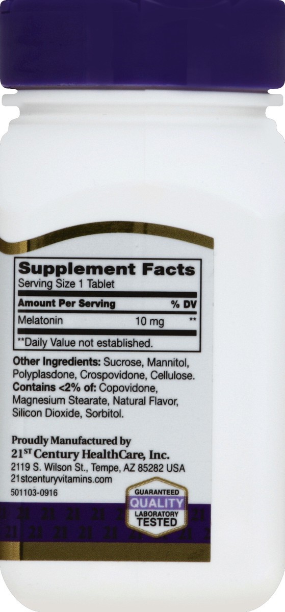 slide 6 of 6, 21st Century Melatonin 120 ea, 120 ct