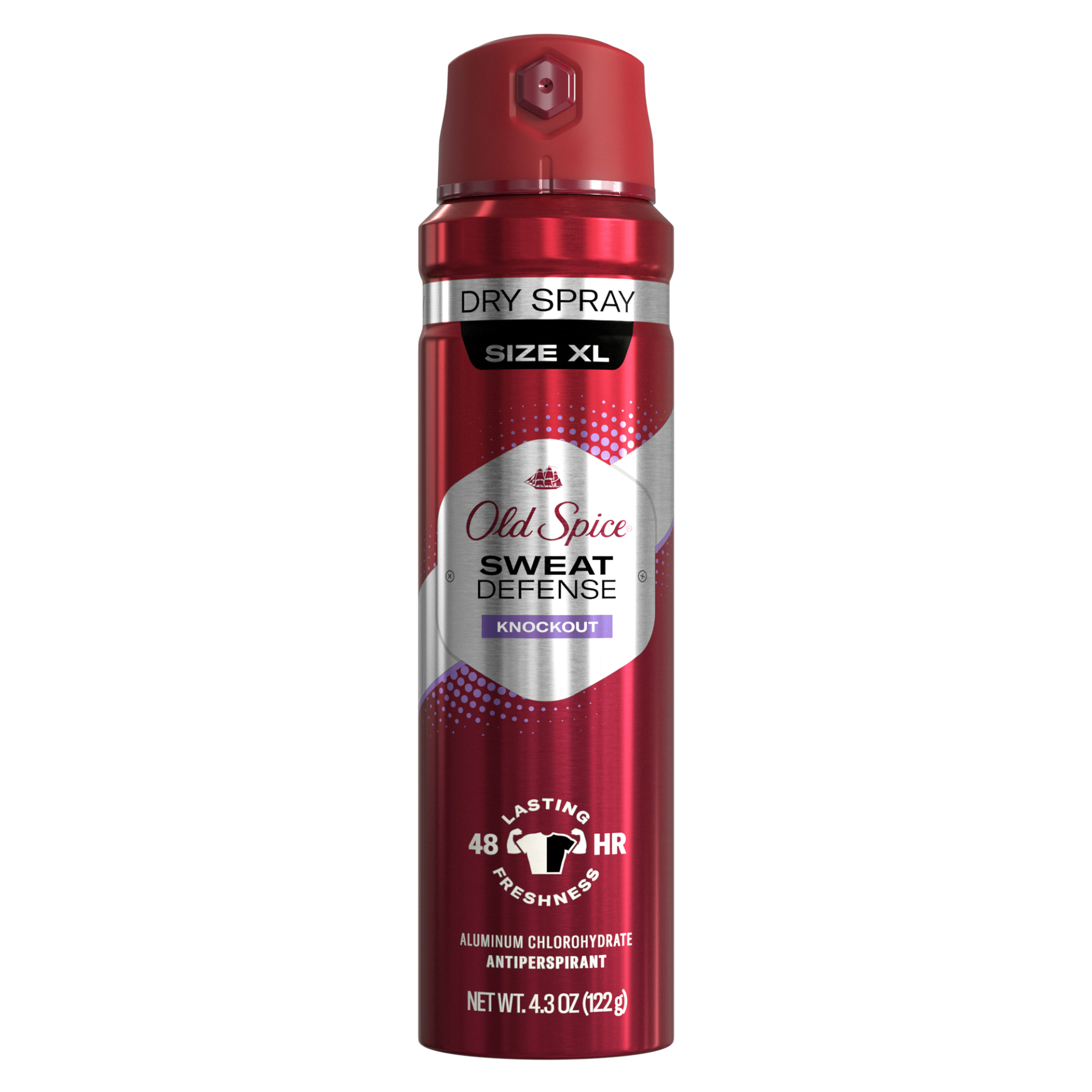 slide 1 of 1, Old Spice Men's Antipespirant & Deodorant Invisible Dry Spray Knockout, 4.3 oz