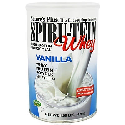 slide 1 of 1, Nature's Plus Spiru-Tein Whey Vanilla High Protein Energy Meal, 1 lb