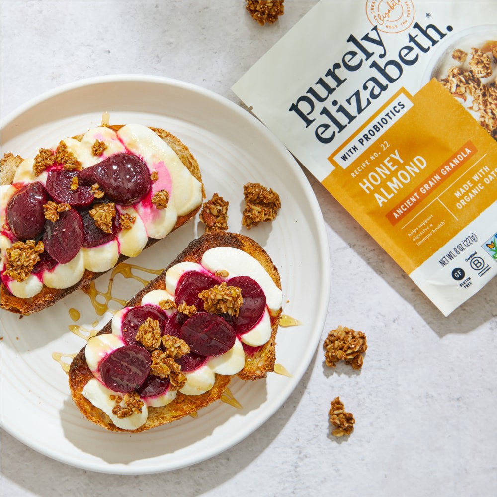 slide 3 of 5, Purely Elizabeth Honey Almond Probiotic Ancient Grain Granola, 8 oz