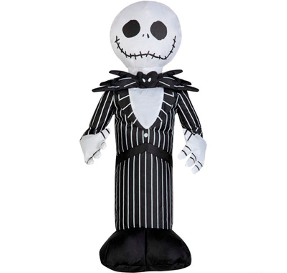 slide 1 of 1, Gemmy Airdorable Airblown Jack Skellington Halloween Decor, 1 ct