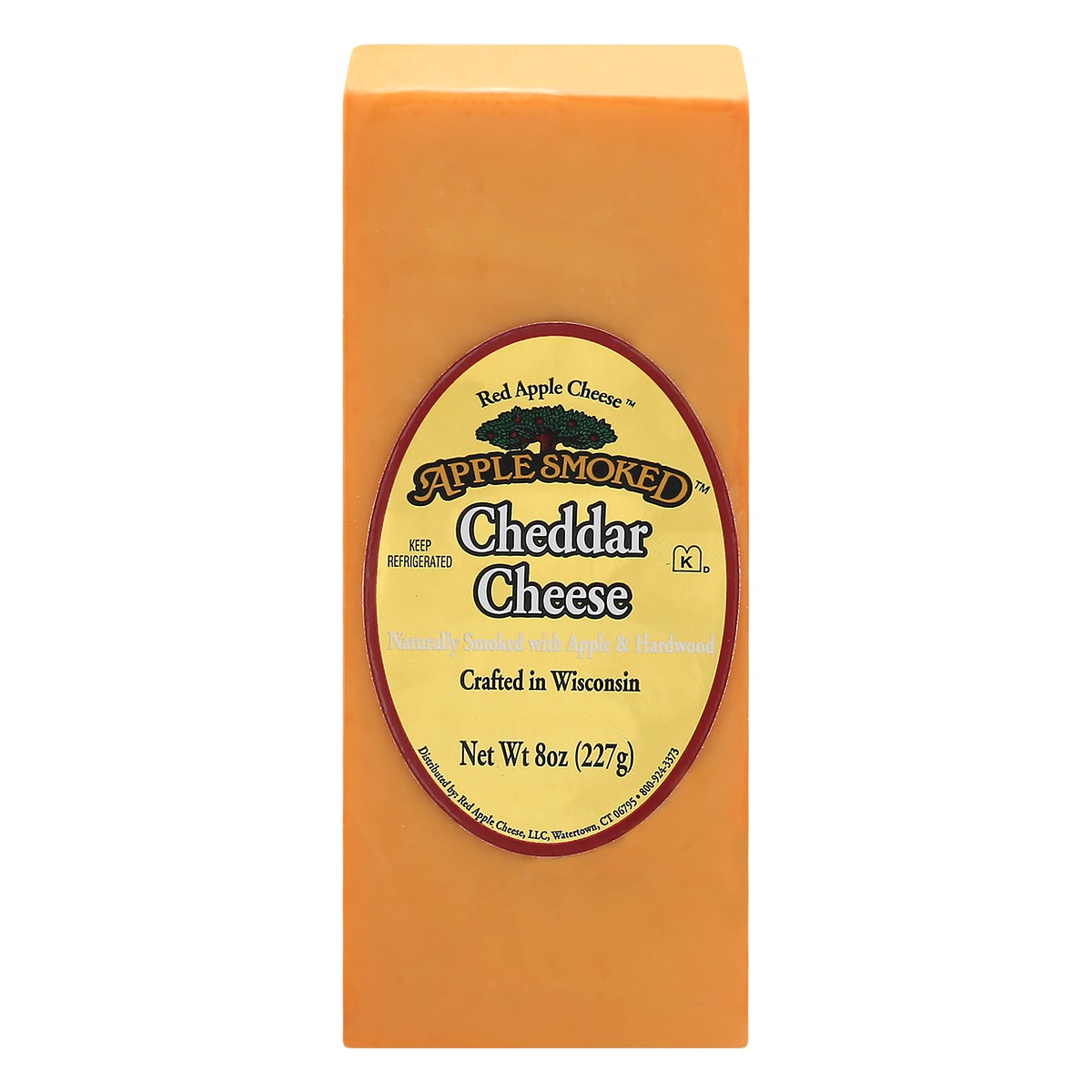 slide 1 of 13, Red Apple Smoked Cheddar Cheese, 8 oz