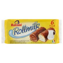 Balconi Rollmilk Sponge Cakes, 6 ct