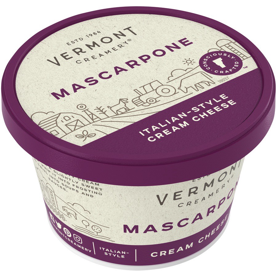 slide 2 of 8, Vermont Creamery mascarpone Italian-style Cream Cheese, 16 oz