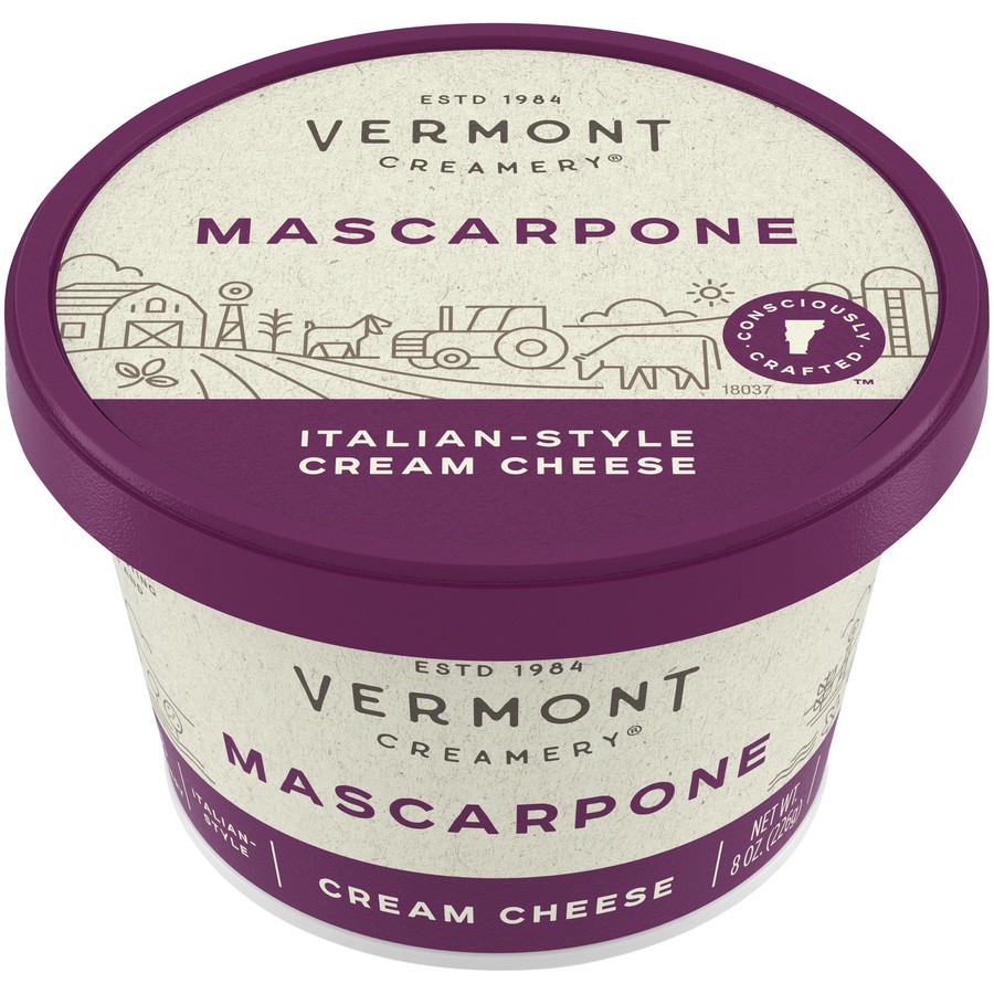 slide 1 of 8, Vermont Creamery mascarpone Italian-style Cream Cheese, 16 oz