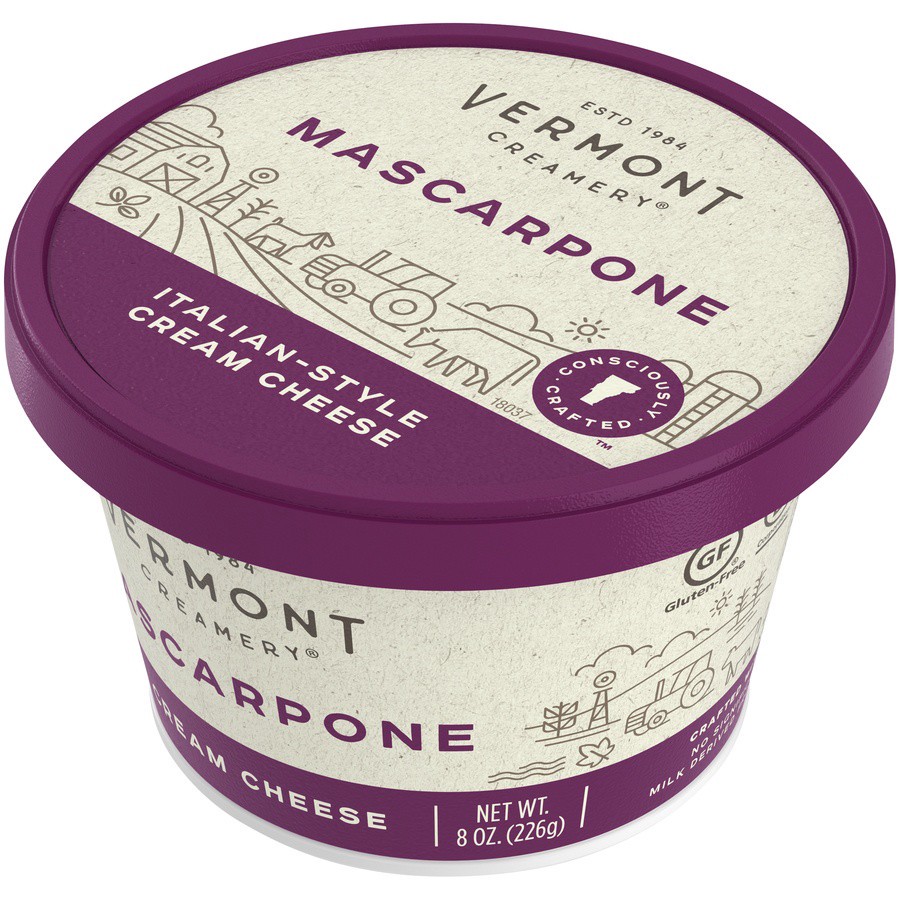 slide 6 of 8, Vermont Creamery mascarpone Italian-style Cream Cheese, 16 oz