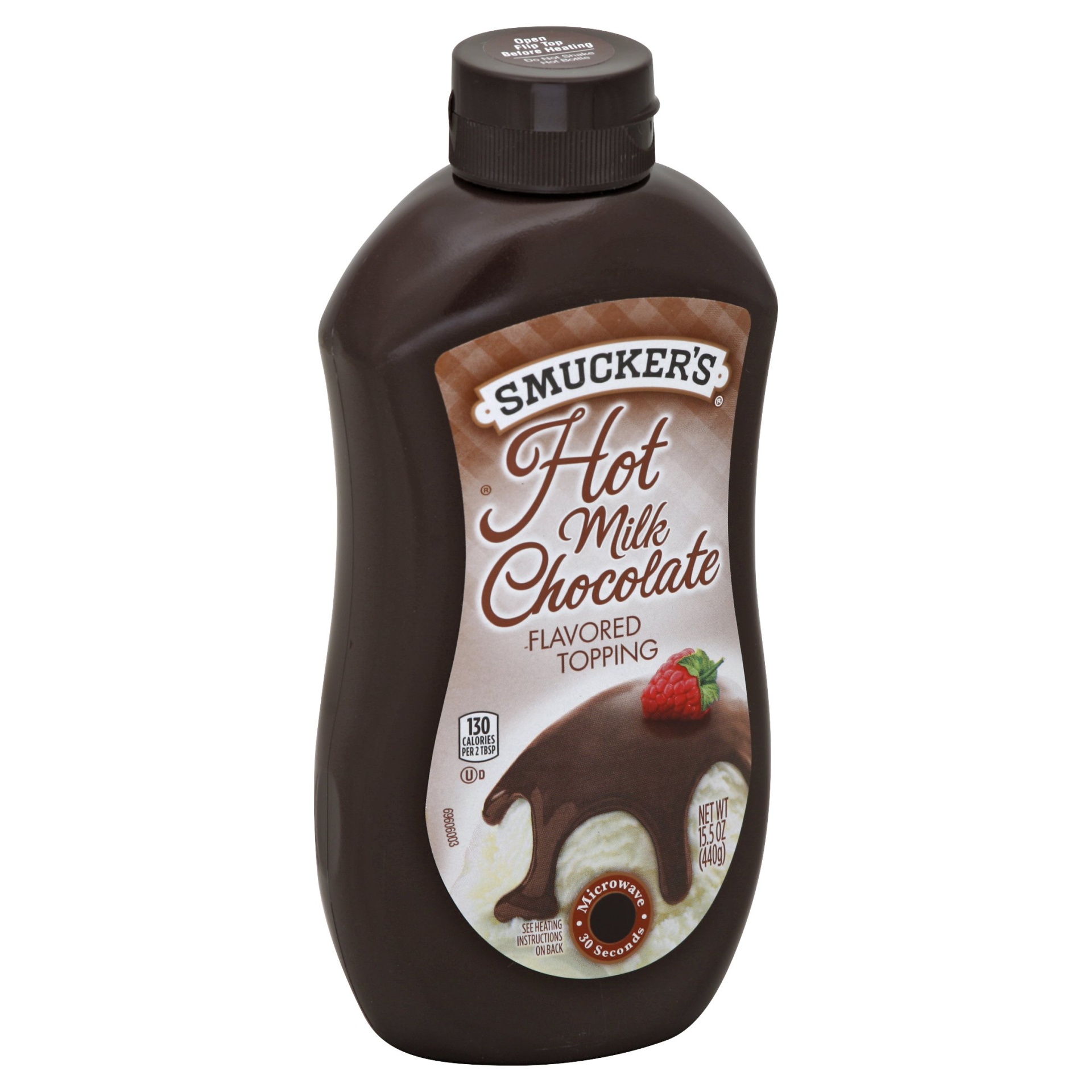 slide 1 of 6, Smucker's Hot Milk Chocolate Flavored Topping, 15.5 oz