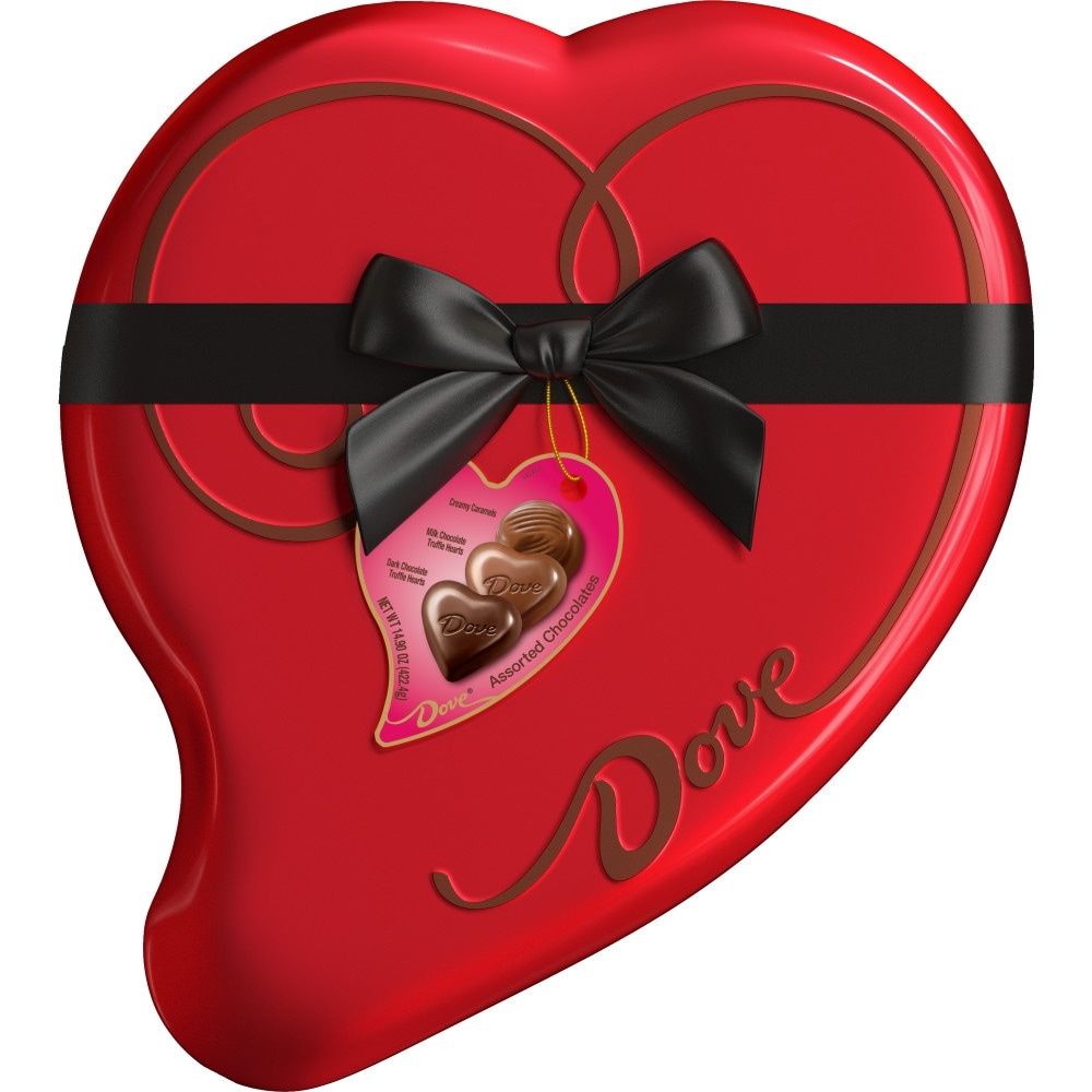 Dove Valentine's Day Assorted Chocolate Valentine Candy Heart Gift Box ...