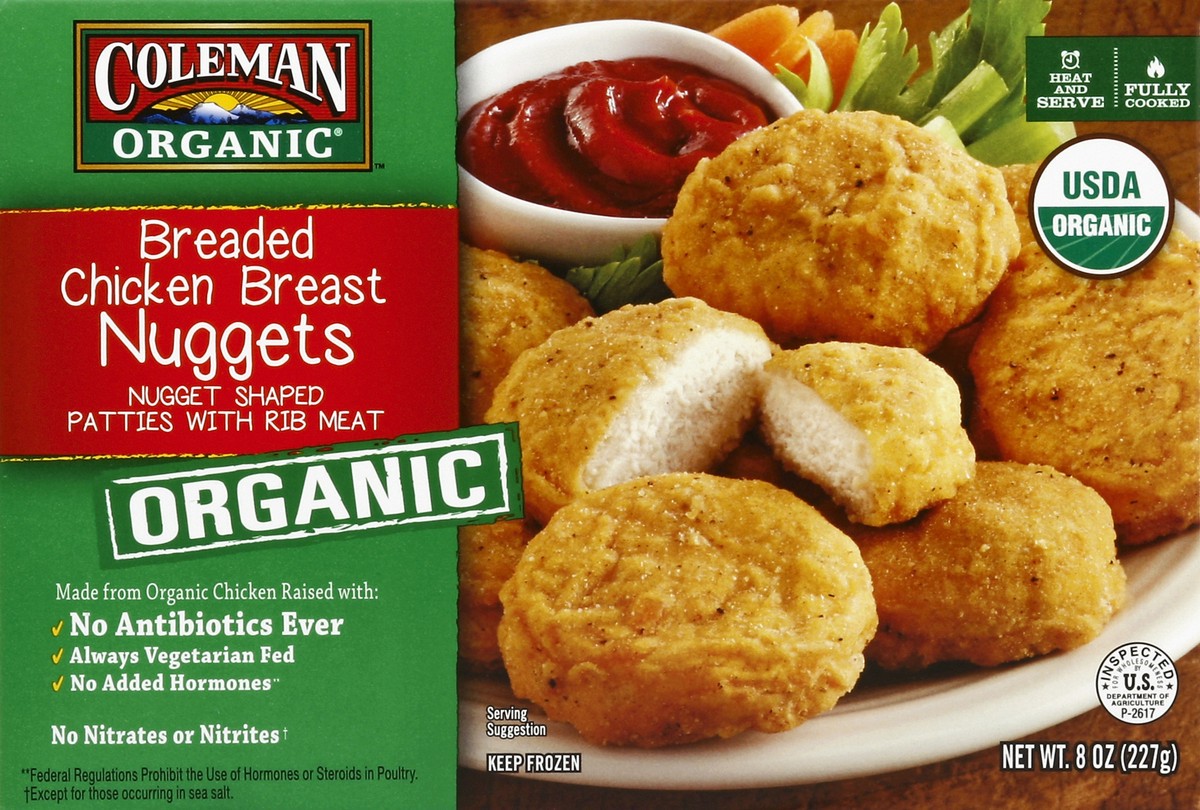 slide 4 of 4, Coleman Organic Chicken Nuggets, 8 oz