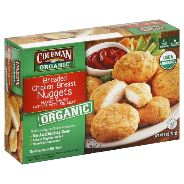 slide 1 of 4, Coleman Organic Chicken Nuggets, 8 oz