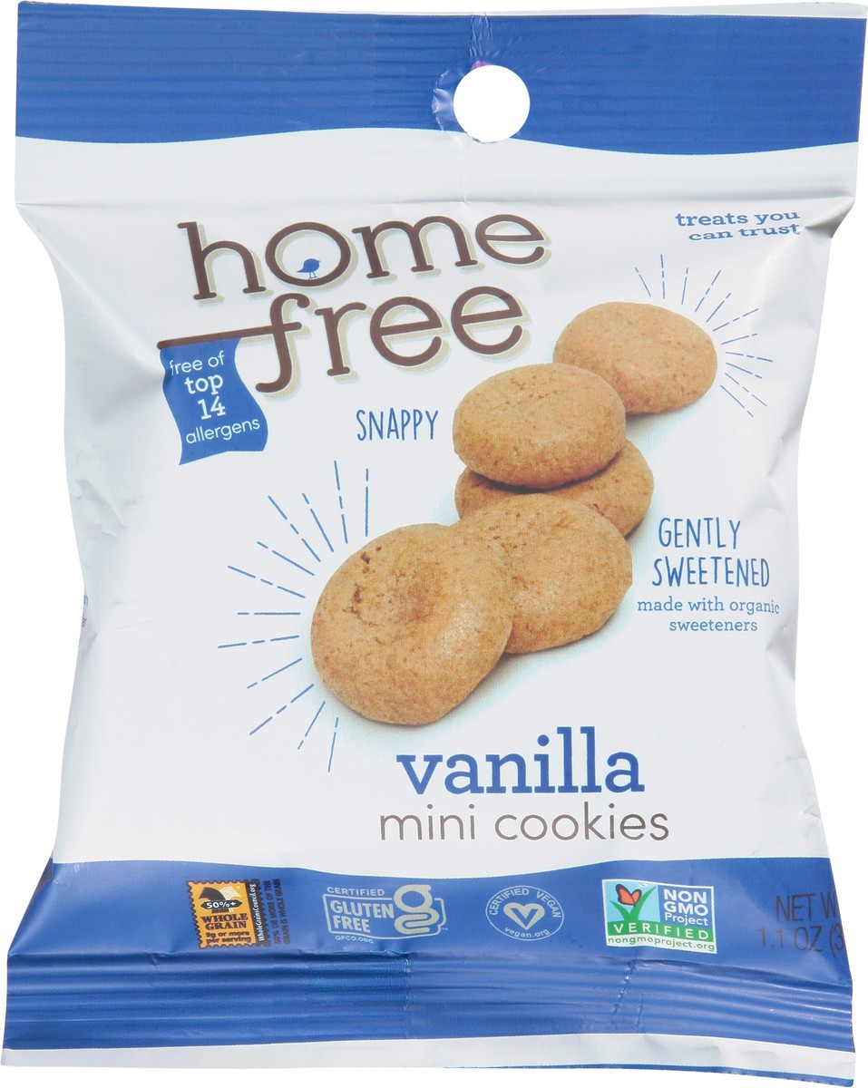 slide 6 of 9, Homefree Mini Vanilla Cookies 1.1 oz, 1.1 oz