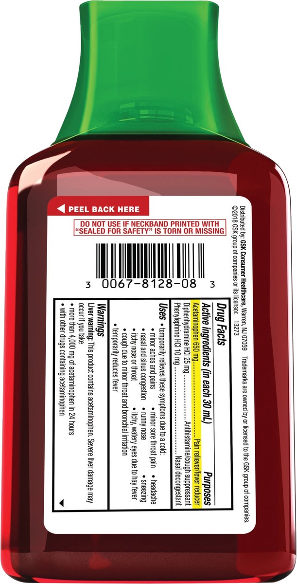 slide 4 of 7, Theraflu ExpressMax Nighttime Severe Cold & Cough Liquid Berry, 8.3 fl oz