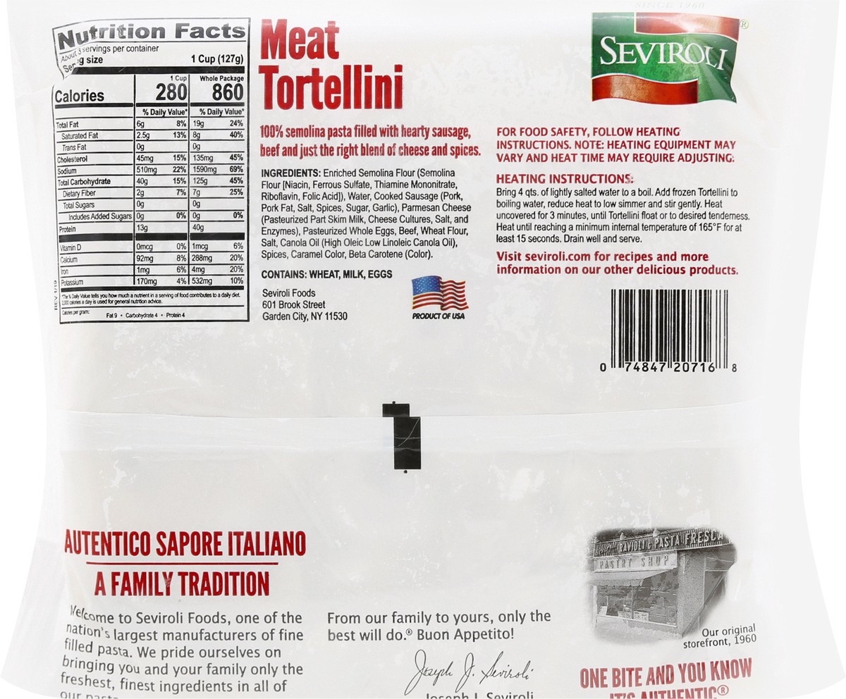 slide 3 of 10, Seviroli Meat Tortellini, 14 oz