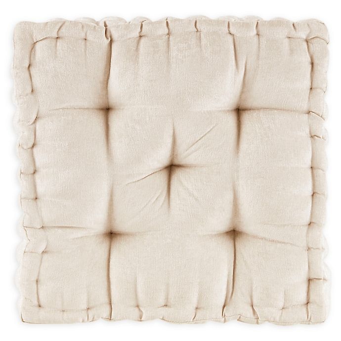 slide 1 of 2, Intelligent Design Azza Square Floor Cushion - Ivory, 1 ct