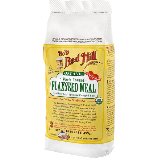 slide 3 of 9, Bob's Red Mill Organic Whole Ground Flaxseed Meal, 16 oz