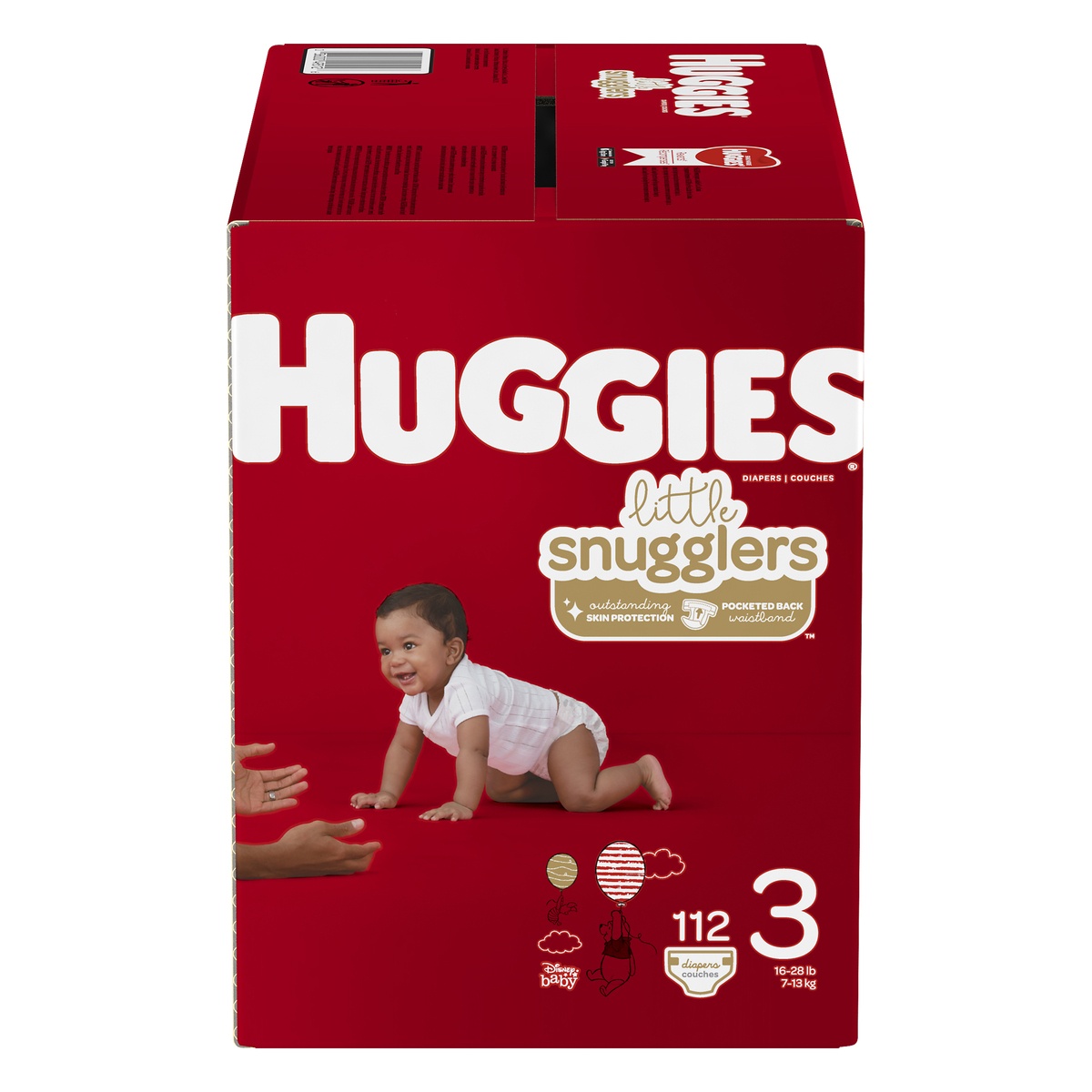 slide 1 of 1, Huggies Little Snugglers Size 3 Mega Colossal Diapers, 112 ct