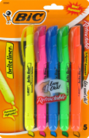 slide 1 of 1, BIC Brite-Liner Retractable Assorted Highlighters, 5 ct