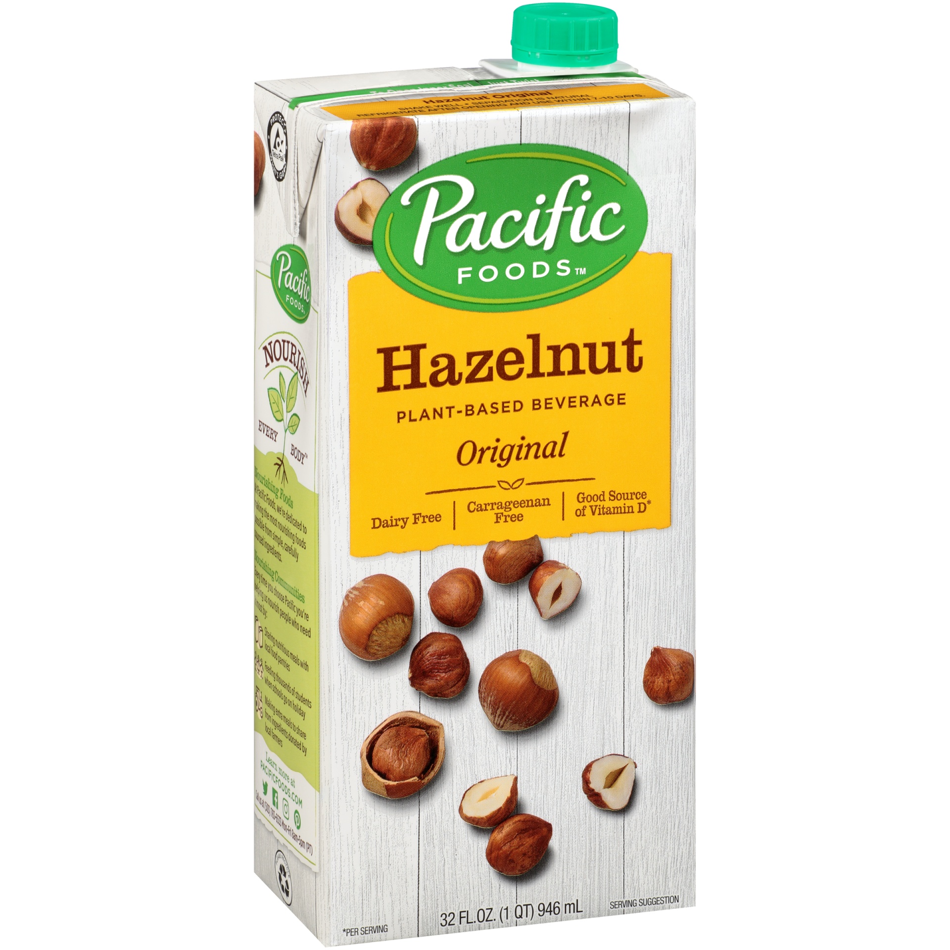 slide 1 of 18, Pacific Foods Hazelnut Original Plant-based Beverage, 32 fl oz