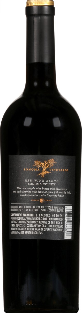 slide 9 of 11, Sonoma Vineyards Sonoma County Red Wine Blend 750 ml, 750 ml