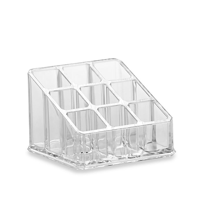 slide 1 of 1, Home Basics Small Cosmetic Organizer - Clear, 1 ct