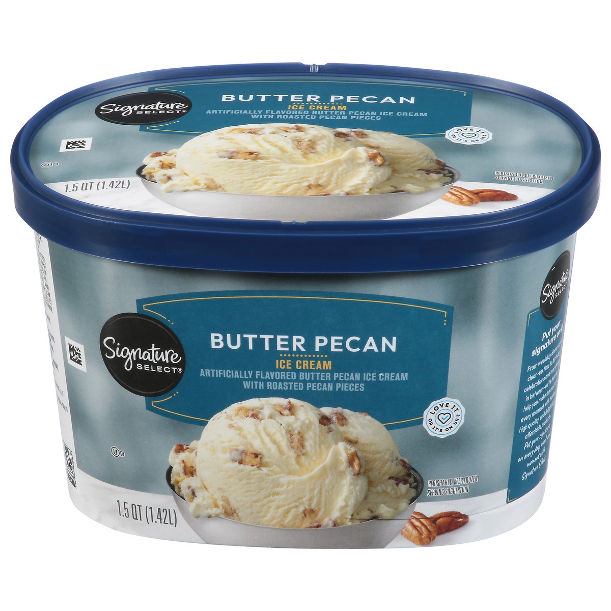 slide 1 of 12, Signature Select Butter Pecan Ice Cream 1.5 qt, 1.5 qt