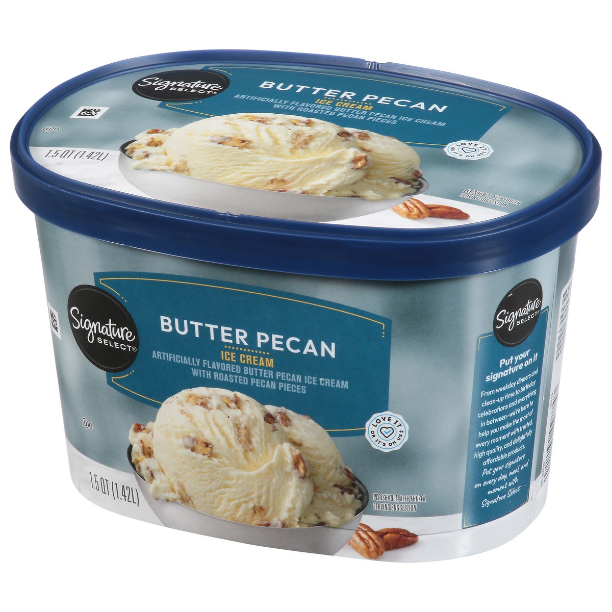 slide 10 of 12, Signature Select Butter Pecan Ice Cream 1.5 qt, 1.5 qt