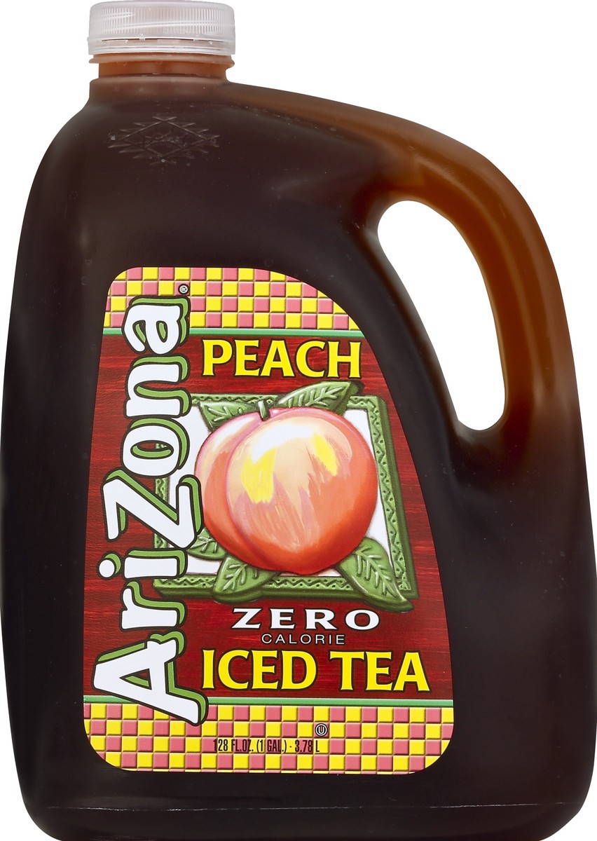 slide 4 of 4, Arizona Gallon Zero Peach Tea - 128 oz, 128 oz