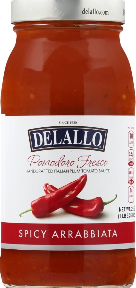 slide 1 of 1, DeLallo Pomodora Fresco Spicy Arrabbiata Sauce, 25 fl oz