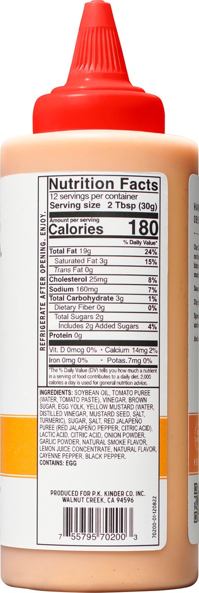 slide 10 of 10, Kinder's Classic Burger Sauce, 12.7 oz