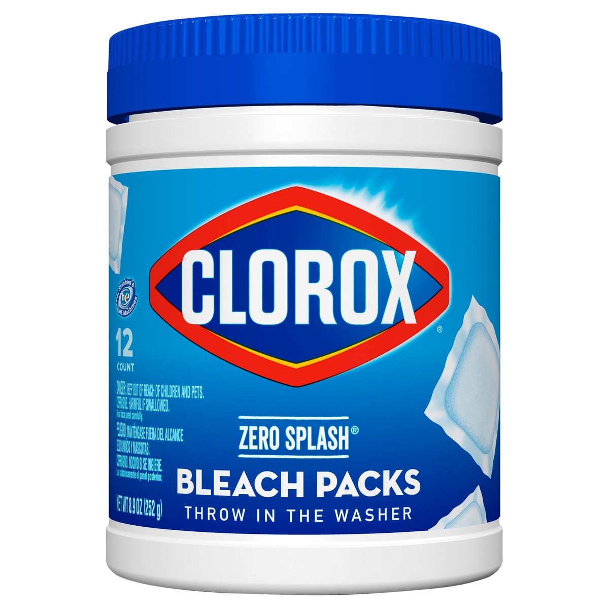 slide 1 of 66, Clorox Zero Splash Bleach Packs 12 ea, 12 ct