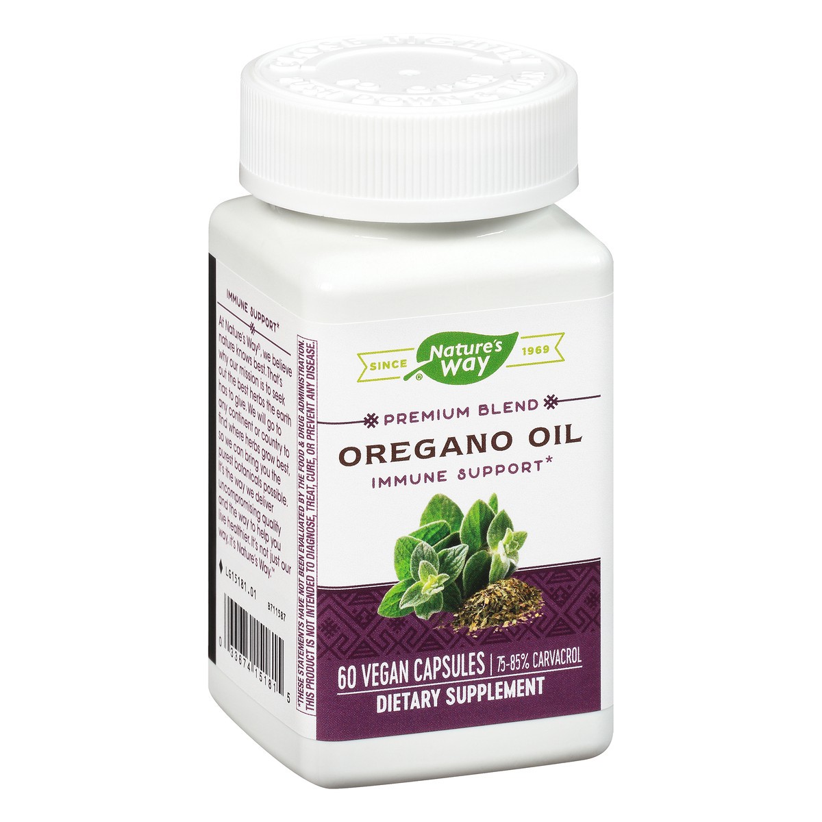 slide 5 of 9, Nature's Way Premium Blend Oregano Oil 60 Vegan Capsules, 60 ct