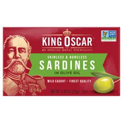 King Oscar Skinless Boneless Sardines In Olive Oil - 4.38 oz