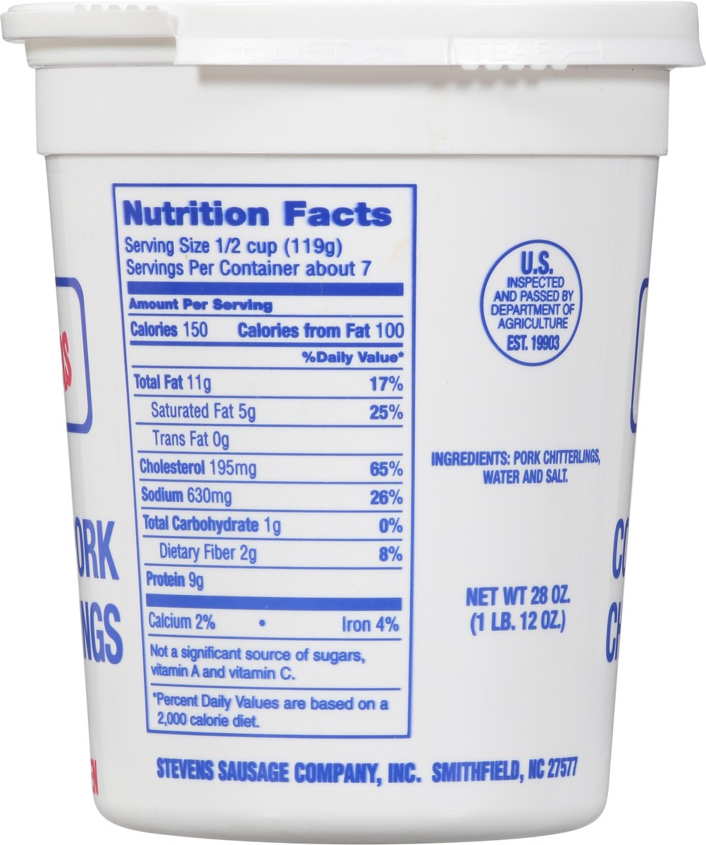 slide 3 of 13, Stevens Cooked Pork Chitterlings 28 oz, 28 oz