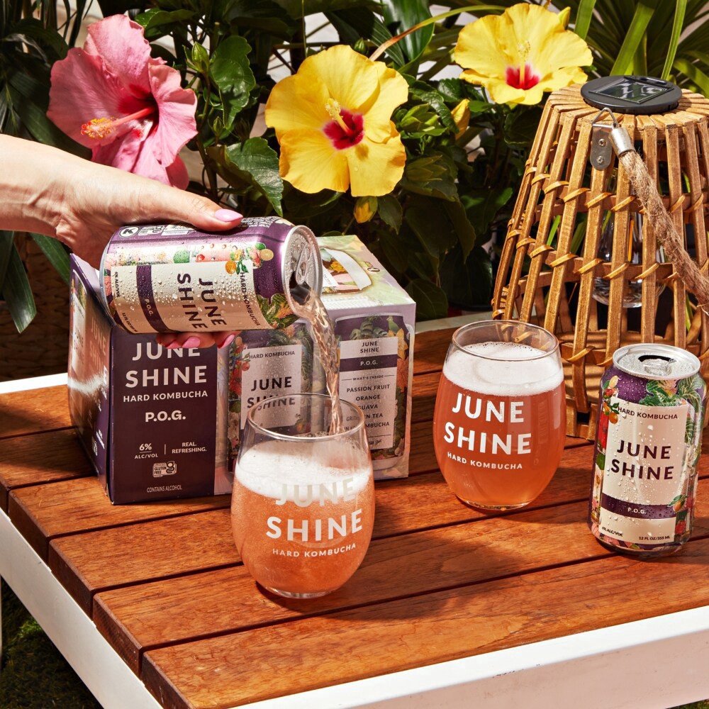 slide 5 of 5, Juneshine Hard Kombucha P.O.G., 6 ct; 12 oz